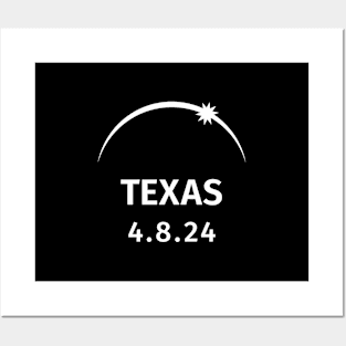 4.8.2024 Solar Eclipse Texas Posters and Art